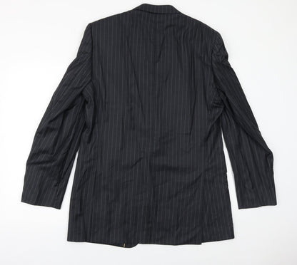 Mens UK Size 40 Preworn Regular Black Suit Jacket