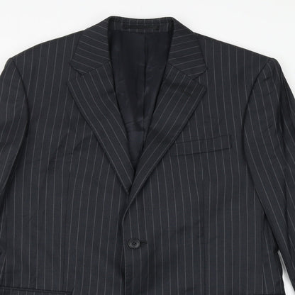 Mens UK Size 40 Preworn Regular Black Suit Jacket
