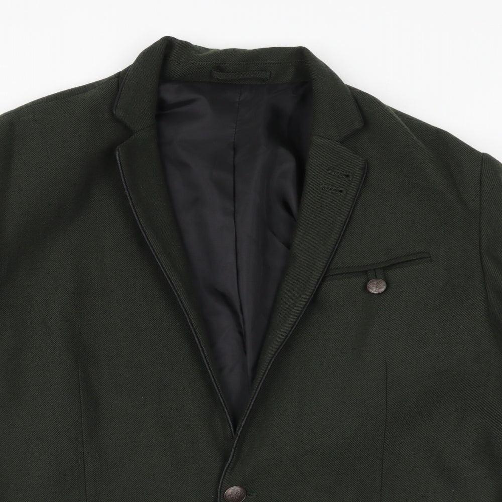 ASOS Mens Green Jacket Blazer One Size Button