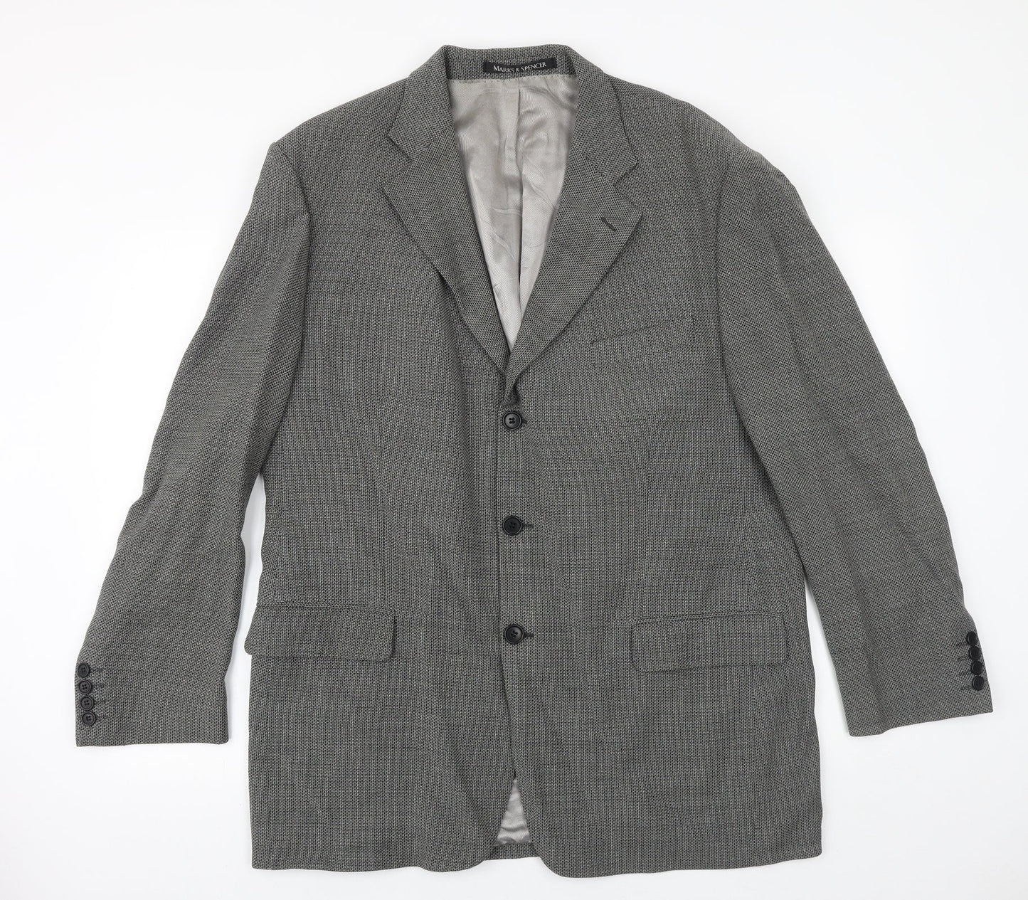 Mens UK Size 44 Marks and Spencer Regular Grey Suit Jacket