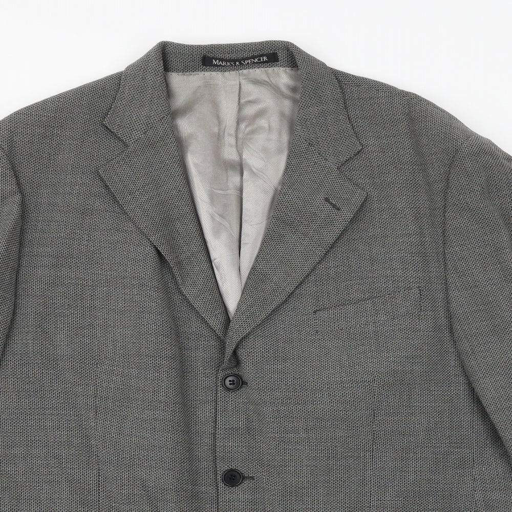 Mens UK Size 44 Marks and Spencer Regular Grey Suit Jacket