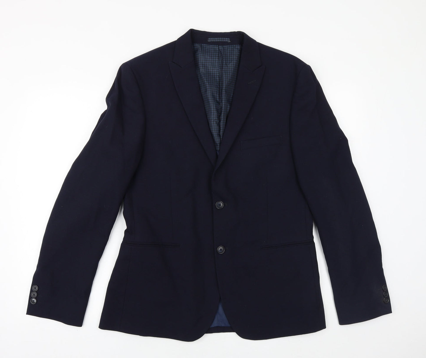 Mens UK Size 40 Marks and Spencer Regular Blue Suit Jacket