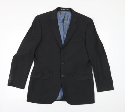 Mens UK Size 38 River Island Regular Grey Suit Jacket