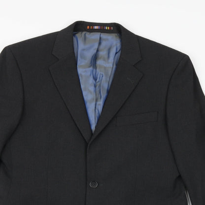 Mens UK Size 38 River Island Regular Grey Suit Jacket