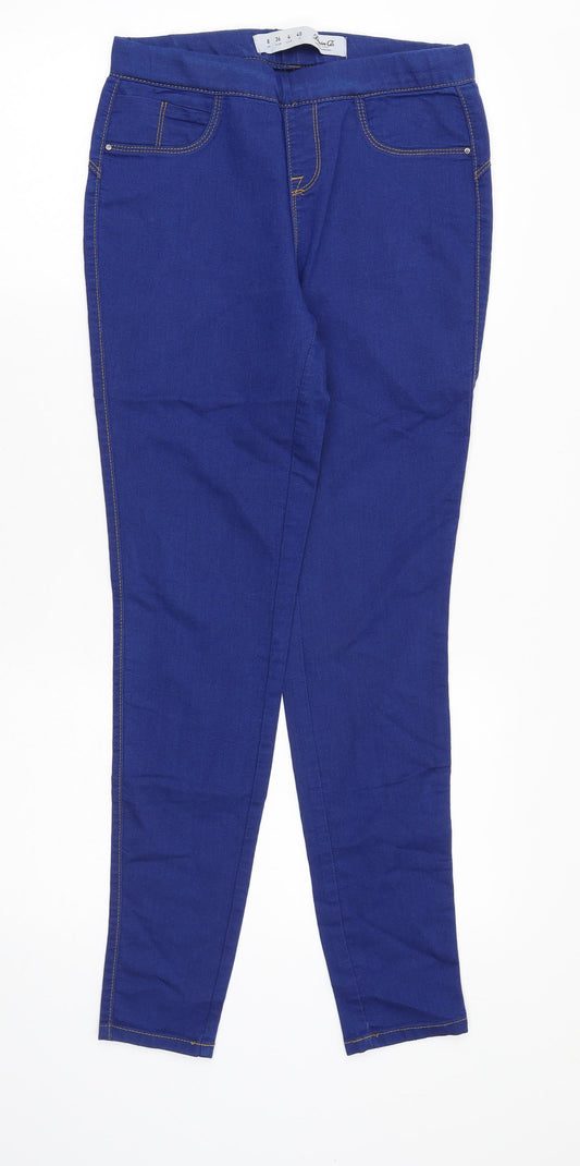 Denim & Co. Womens Blue Cotton Jegging Jeans Size 8 Slim