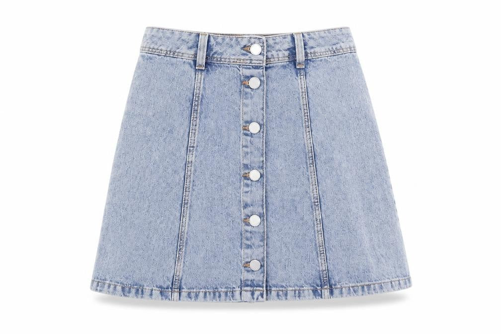 Womens UK Size 4 H&M Straight & Pencil Denim Skirt