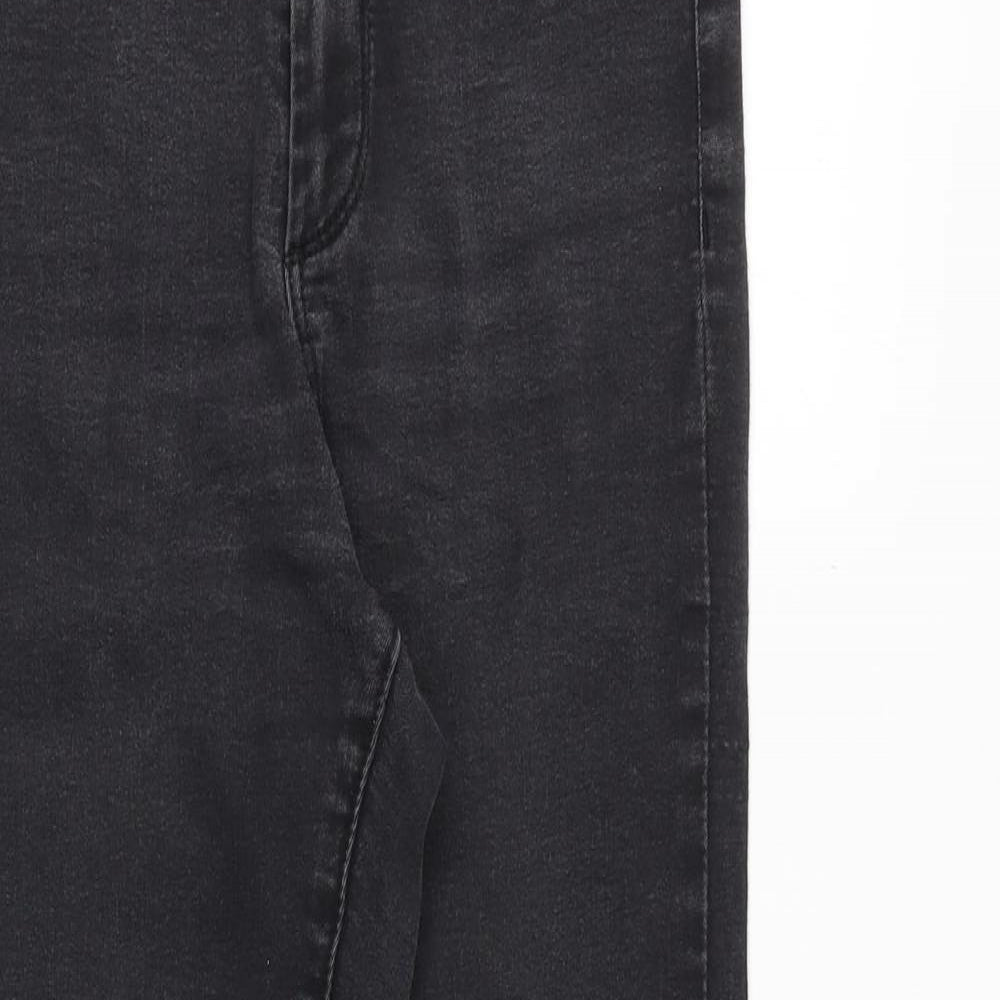 Denim & Co. Womens Black Cotton Jegging Jeans Size 10 Slim Zip