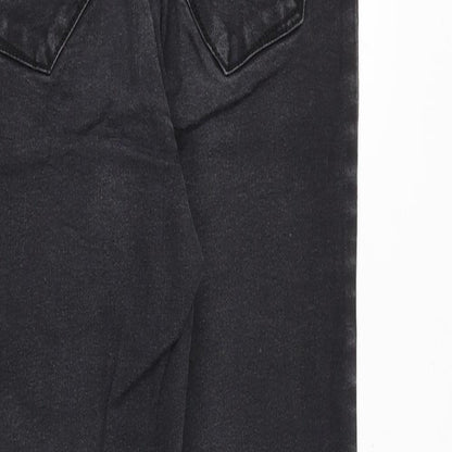 Denim & Co. Womens Black Cotton Jegging Jeans Size 10 Slim Zip