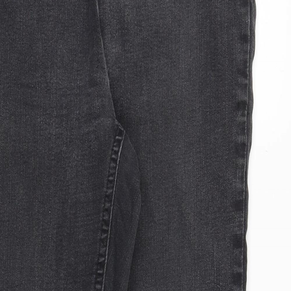 NEXT Womens Grey Cotton Jegging Jeans Size 8 Slim Zip