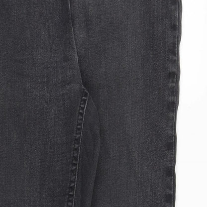 NEXT Womens Grey Cotton Jegging Jeans Size 8 Slim Zip