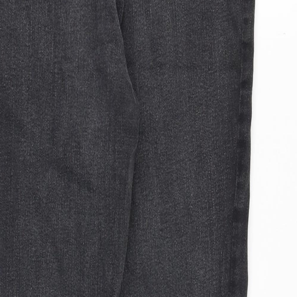 NEXT Womens Grey Cotton Jegging Jeans Size 8 Slim Zip
