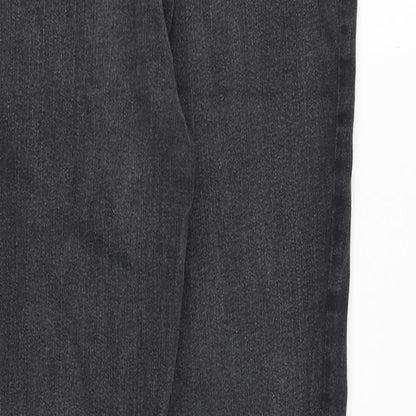 NEXT Womens Grey Cotton Jegging Jeans Size 8 Slim Zip