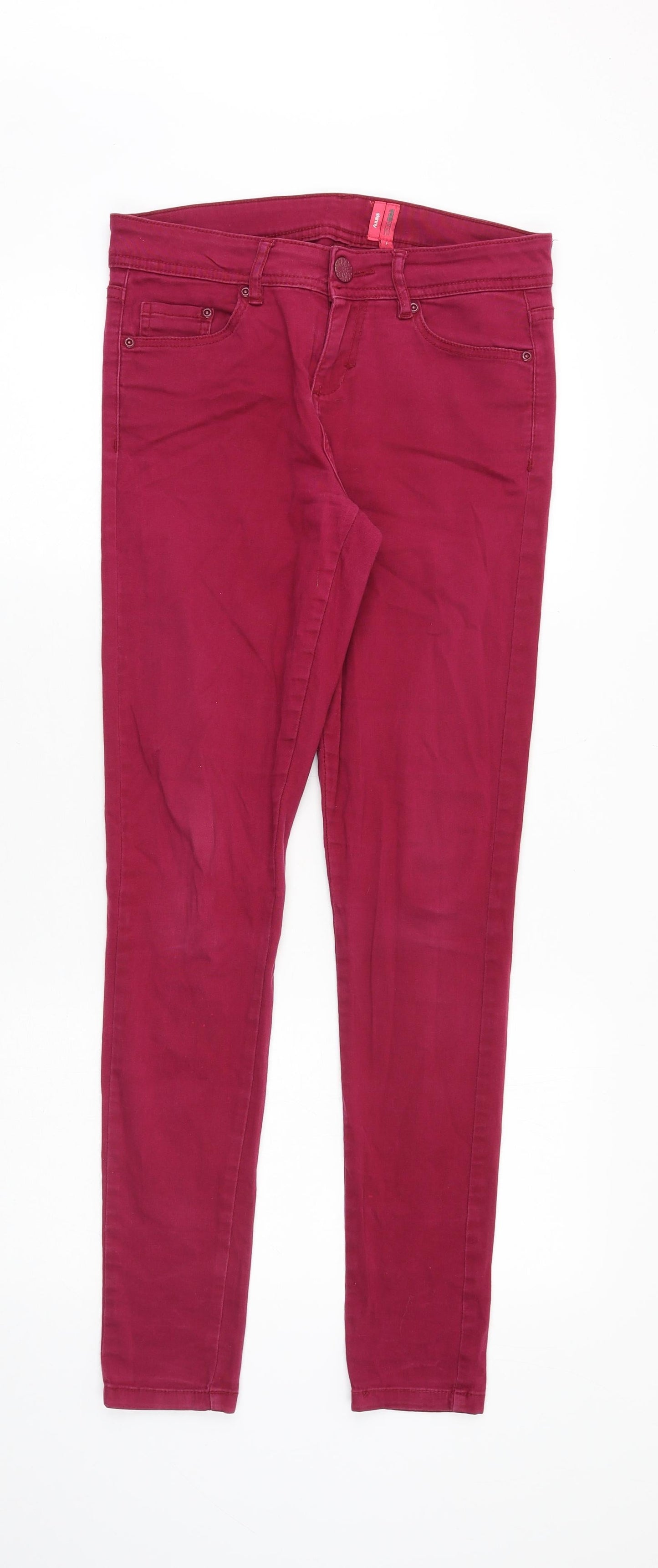 Womens UK Size 8 YES YES Slim Fit Skinny Pink Jeans