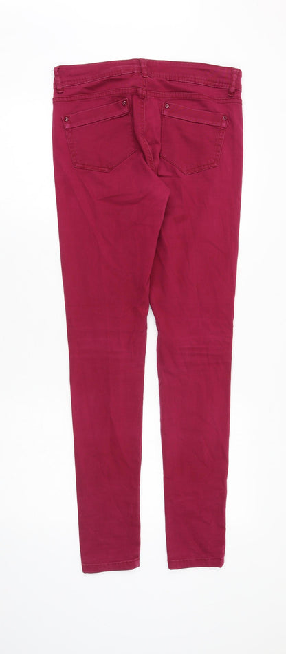 Womens UK Size 8 YES YES Slim Fit Skinny Pink Jeans