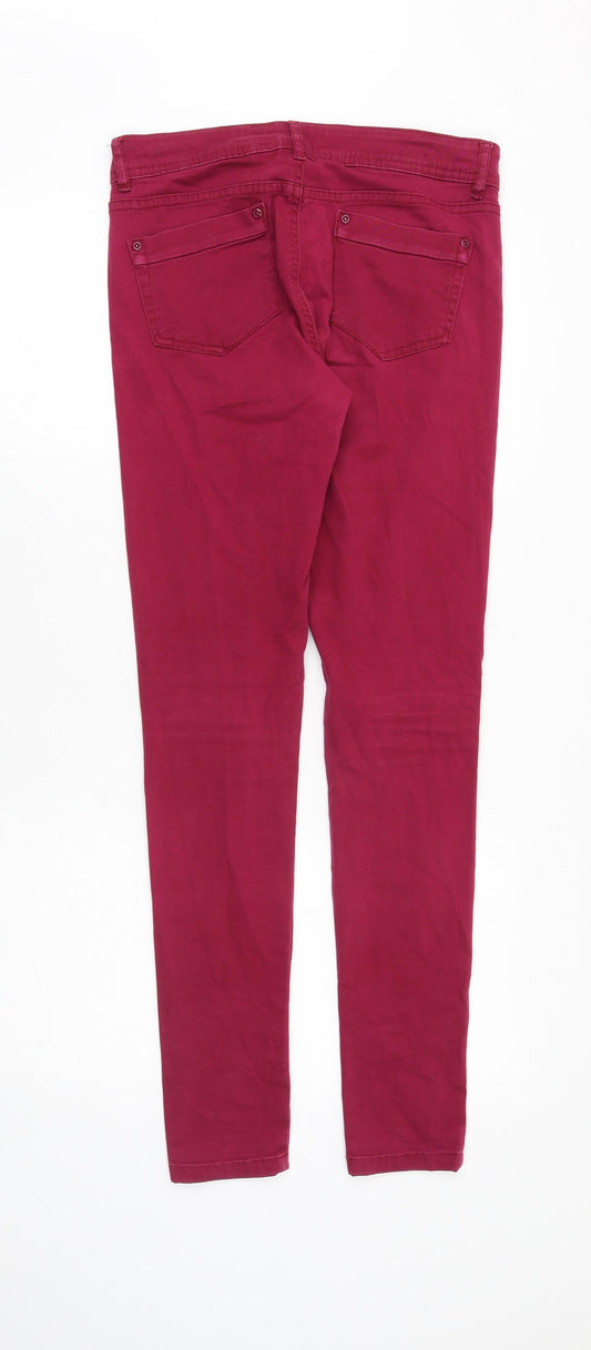 Womens UK Size 8 YES YES Slim Fit Skinny Pink Jeans