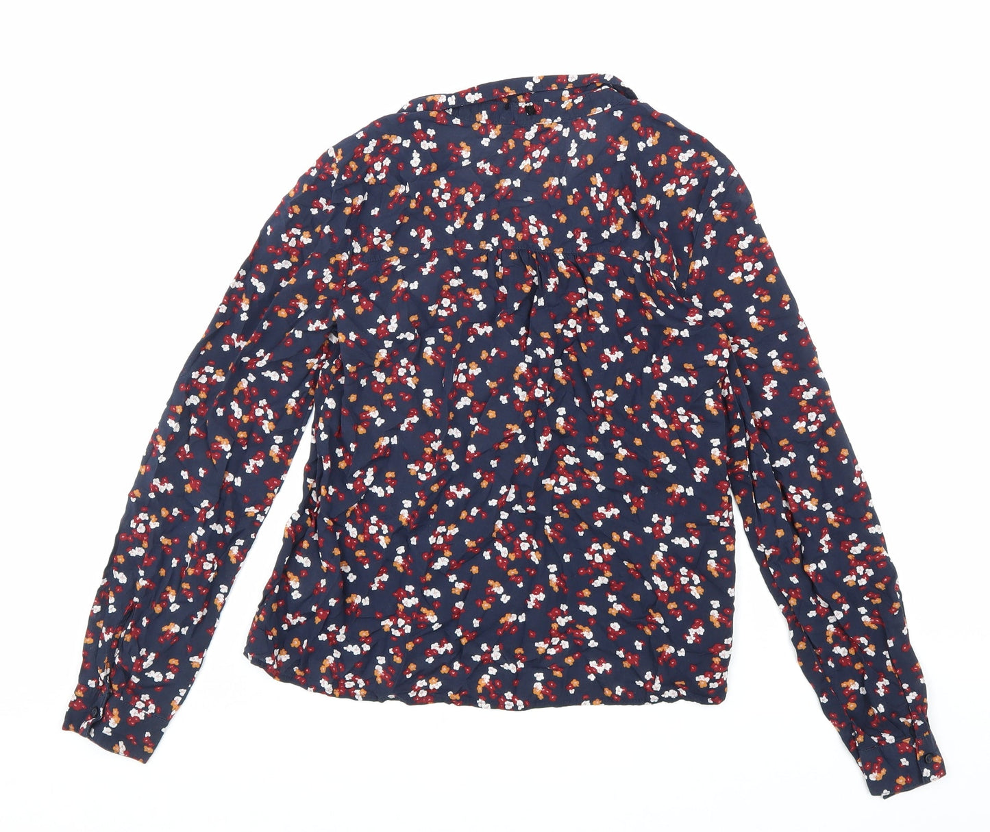 Womens UK Size 8 Clockhouse Blue Basic Button-Up