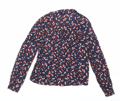Womens UK Size 8 Clockhouse Blue Basic Button-Up