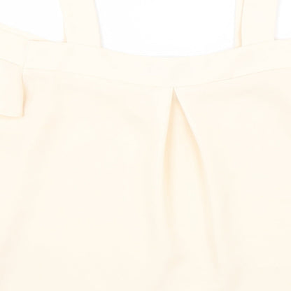 Womens UK Size 8 Topshop Beige Basic Blouse