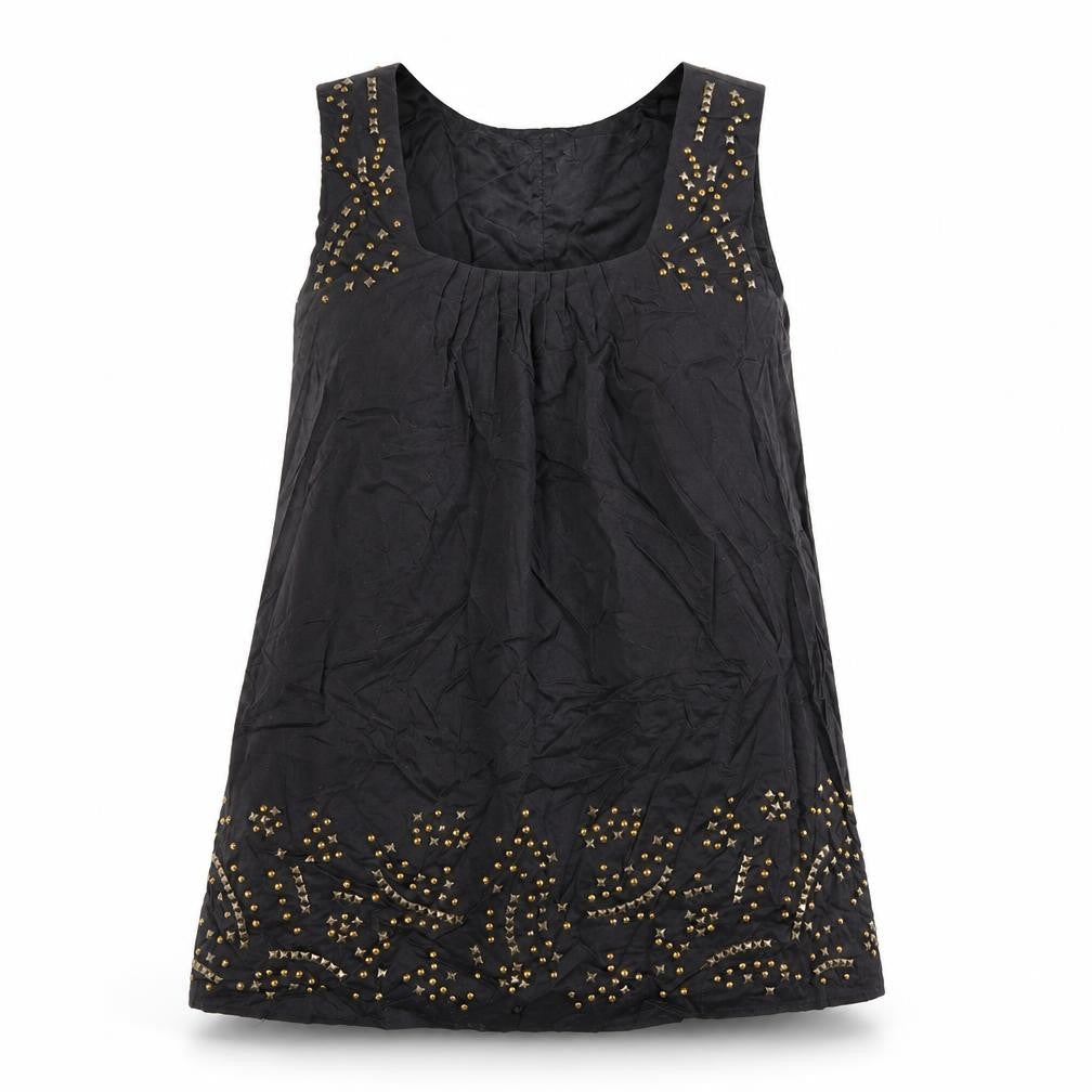 Womens UK Size 10 PLANET Black Basic Tank
