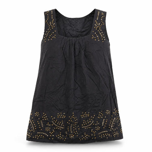 Womens UK Size 10 PLANET Black Basic Tank