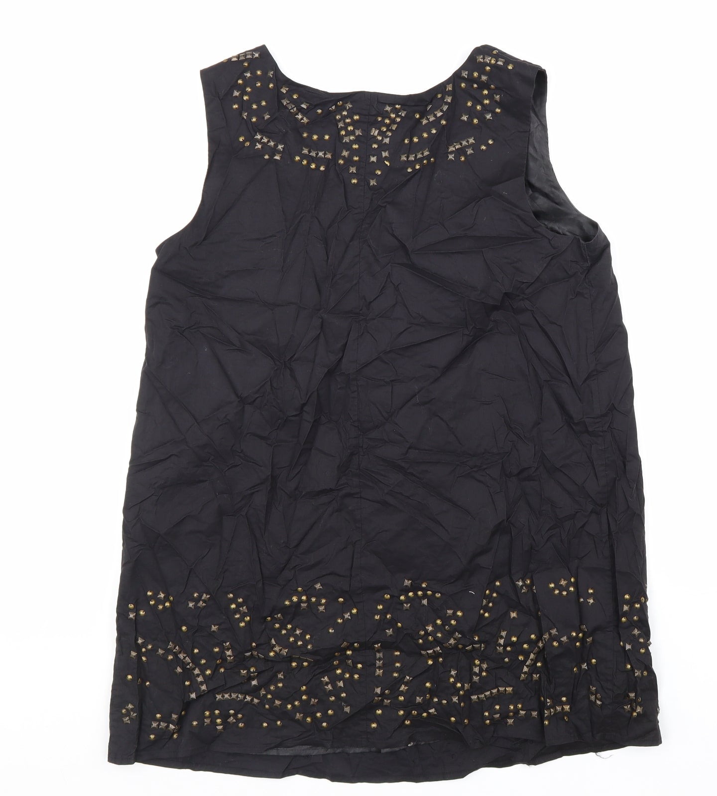 Womens UK Size 10 PLANET Black Basic Tank