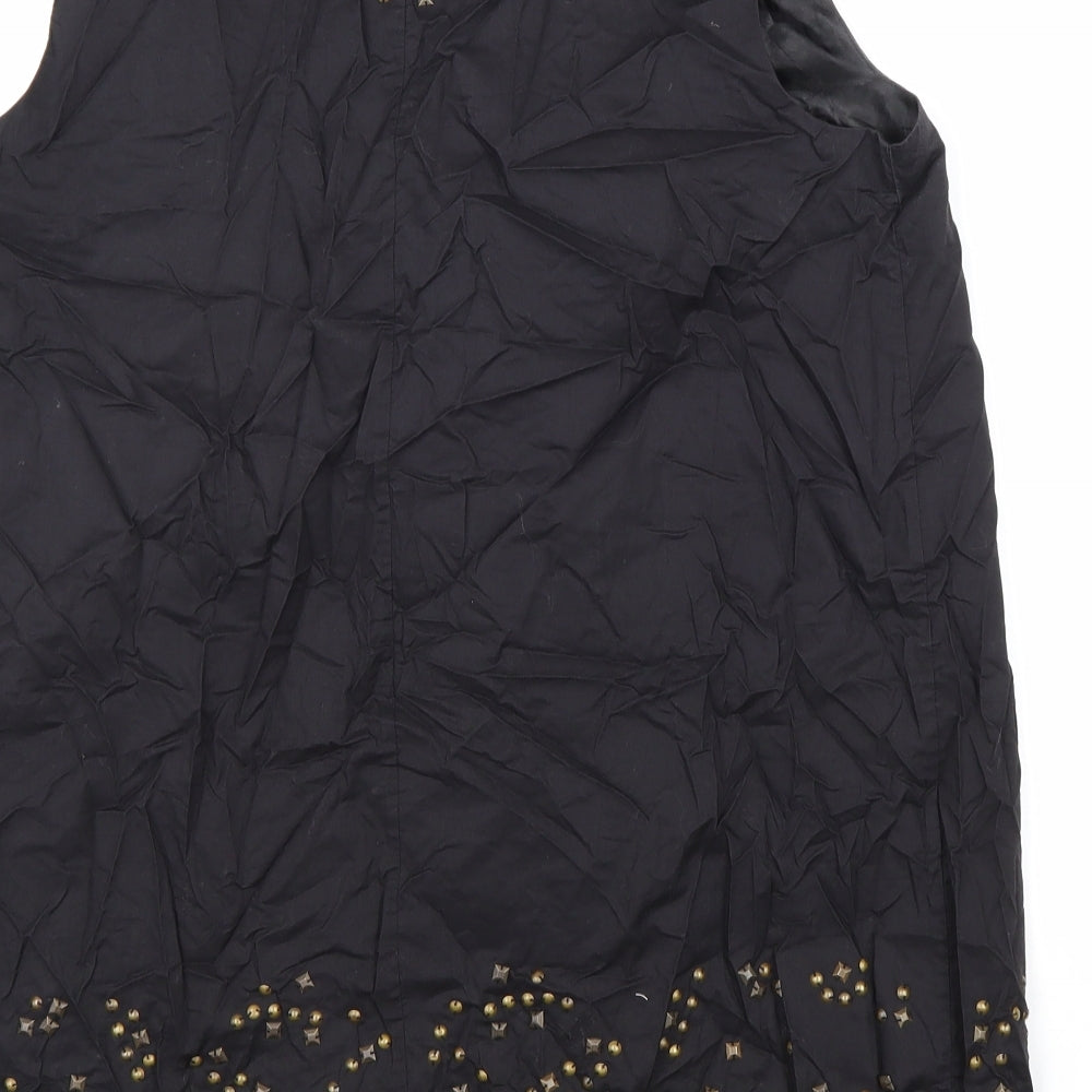 Womens UK Size 10 PLANET Black Basic Tank
