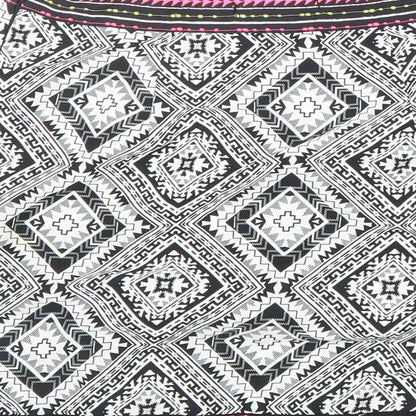 Atmosphere Womens Black Geometric Polyester Straight & Pencil Skirt Size 6 Zip