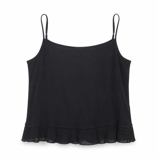 Womens UK Size 14 Divided Black Camisole Tank