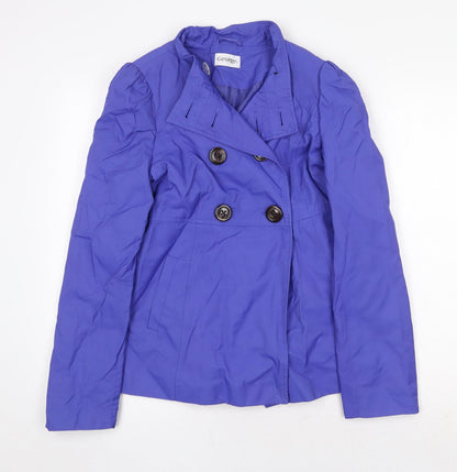 George Womens Purple Jacket Size 10 Button