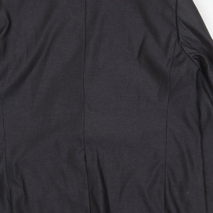 Vouet Mens Grey Polyester Jacket Suit Jacket Size 48 Regular