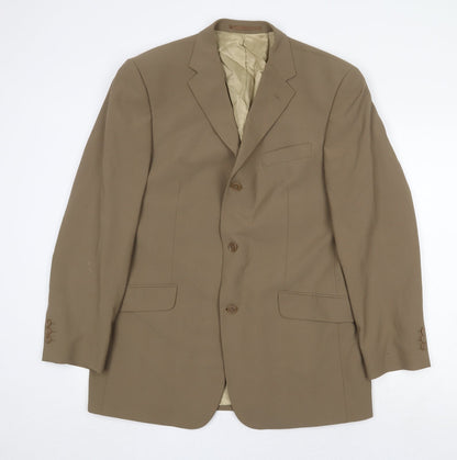 Mens UK Size 42 Milan Regular Beige Suit Jacket