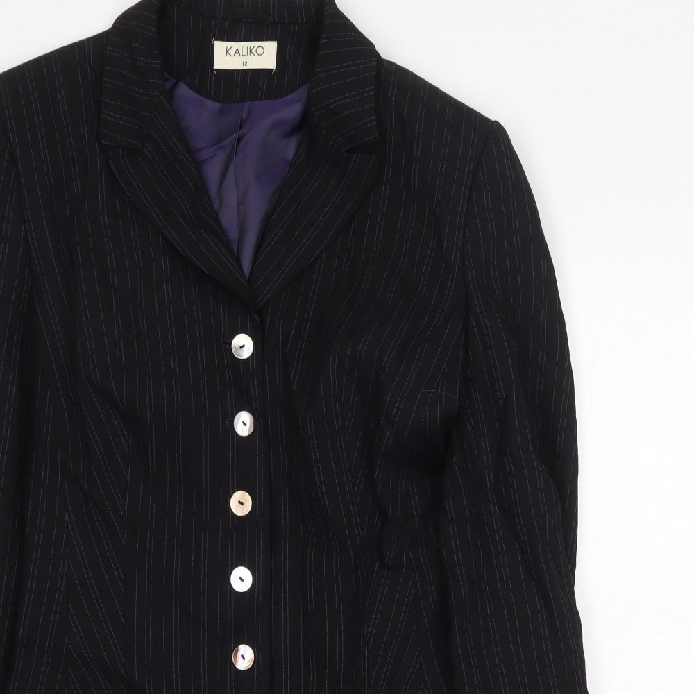 Womens UK Size 12 Kaliko Black Jacket