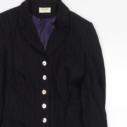 Womens UK Size 12 Kaliko Black Jacket