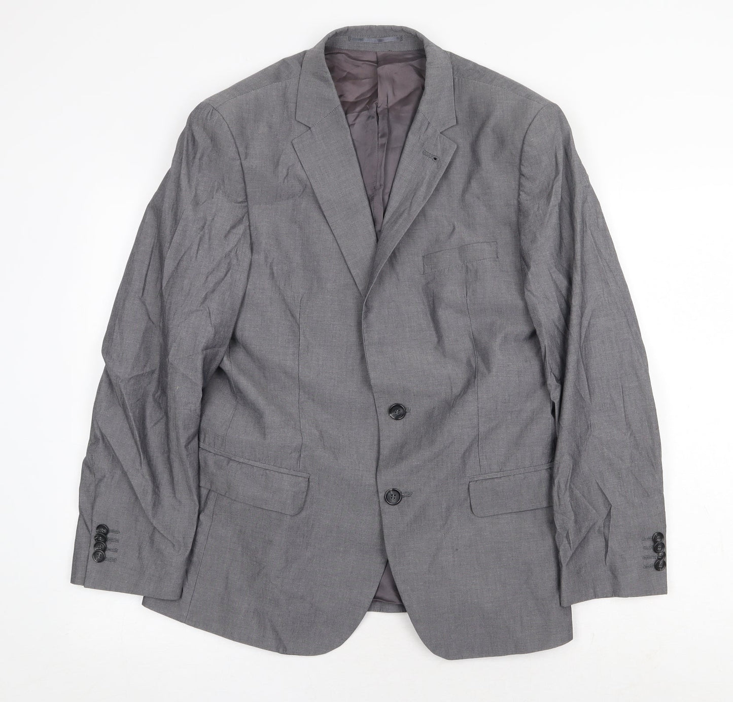 Mens UK Size 38 H&M Regular Grey Suit Jacket