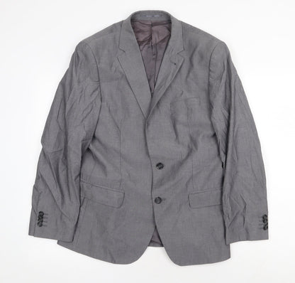 Mens UK Size 38 H&M Regular Grey Suit Jacket