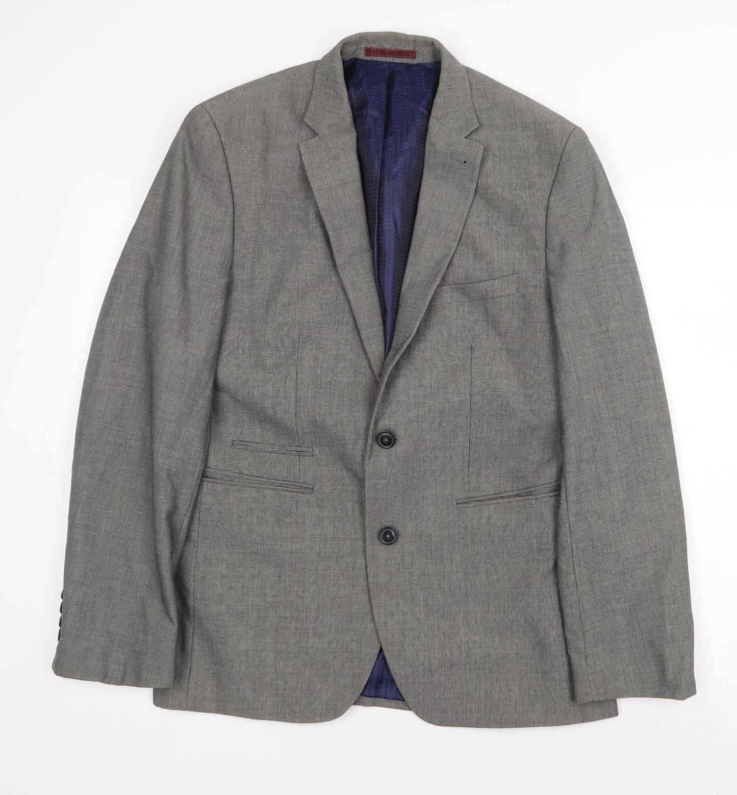 Mens UK Size 38 Burton Regular Grey Suit Jacket