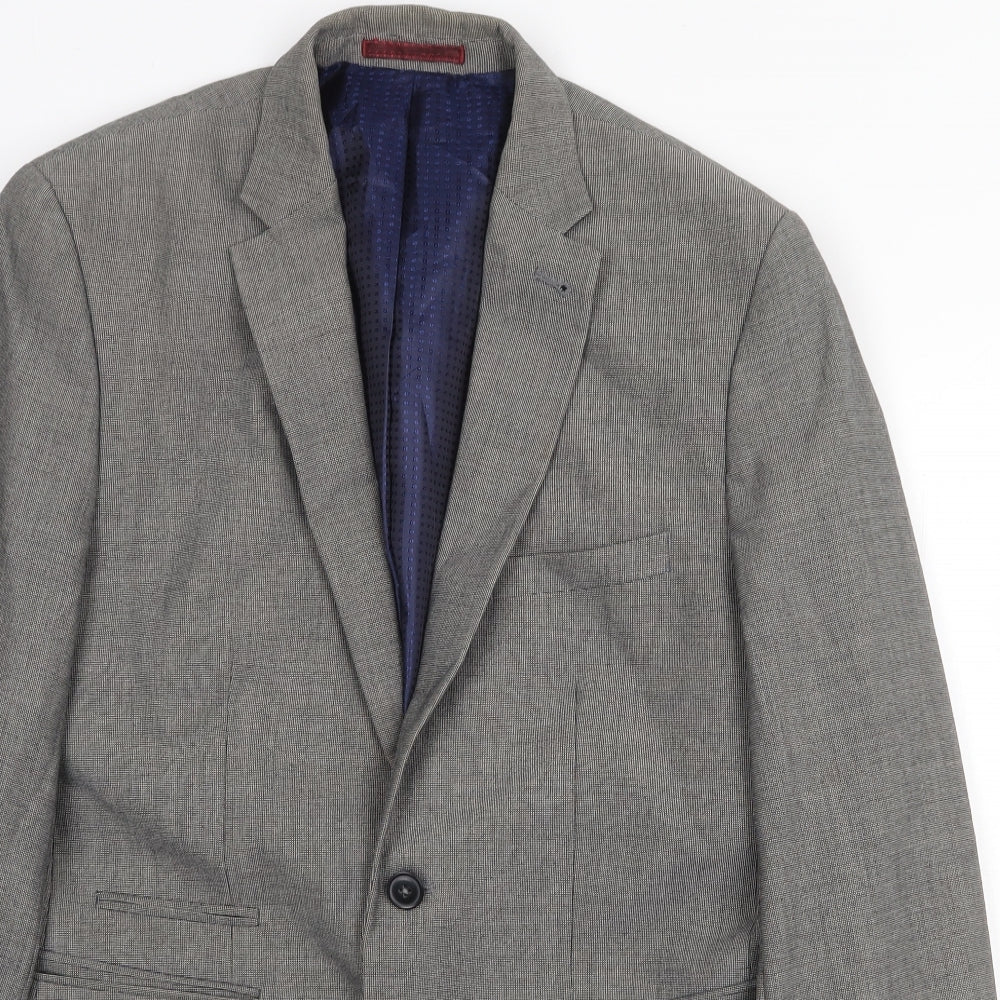 Mens UK Size 38 Burton Regular Grey Suit Jacket