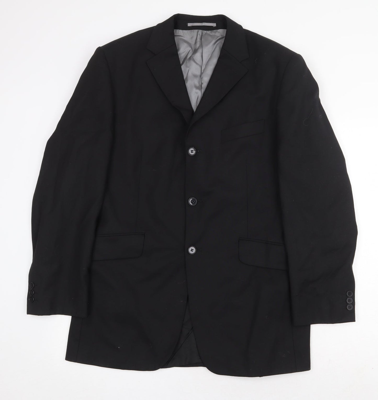 Mens UK Size 40 Karl Jackson Regular Black Suit Jacket