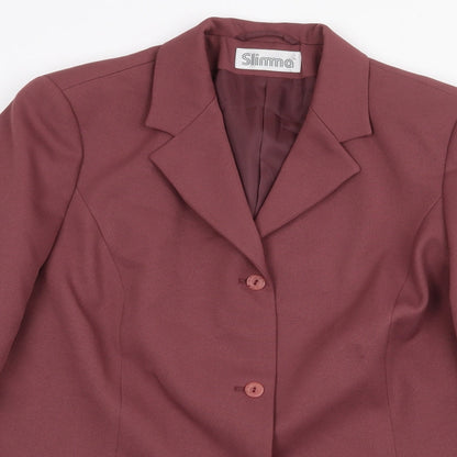 Slimma Womens Red Jacket Size 20 Button