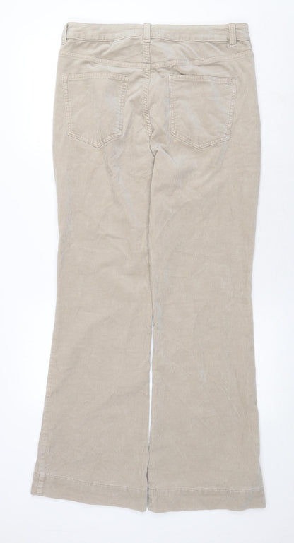 Womens UK Size 14 Marks and Spencer Regular Fit  Beige Trousers