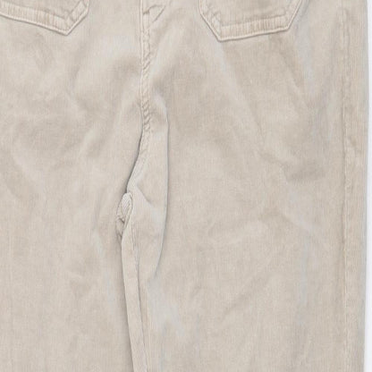 Womens UK Size 14 Marks and Spencer Regular Fit  Beige Trousers