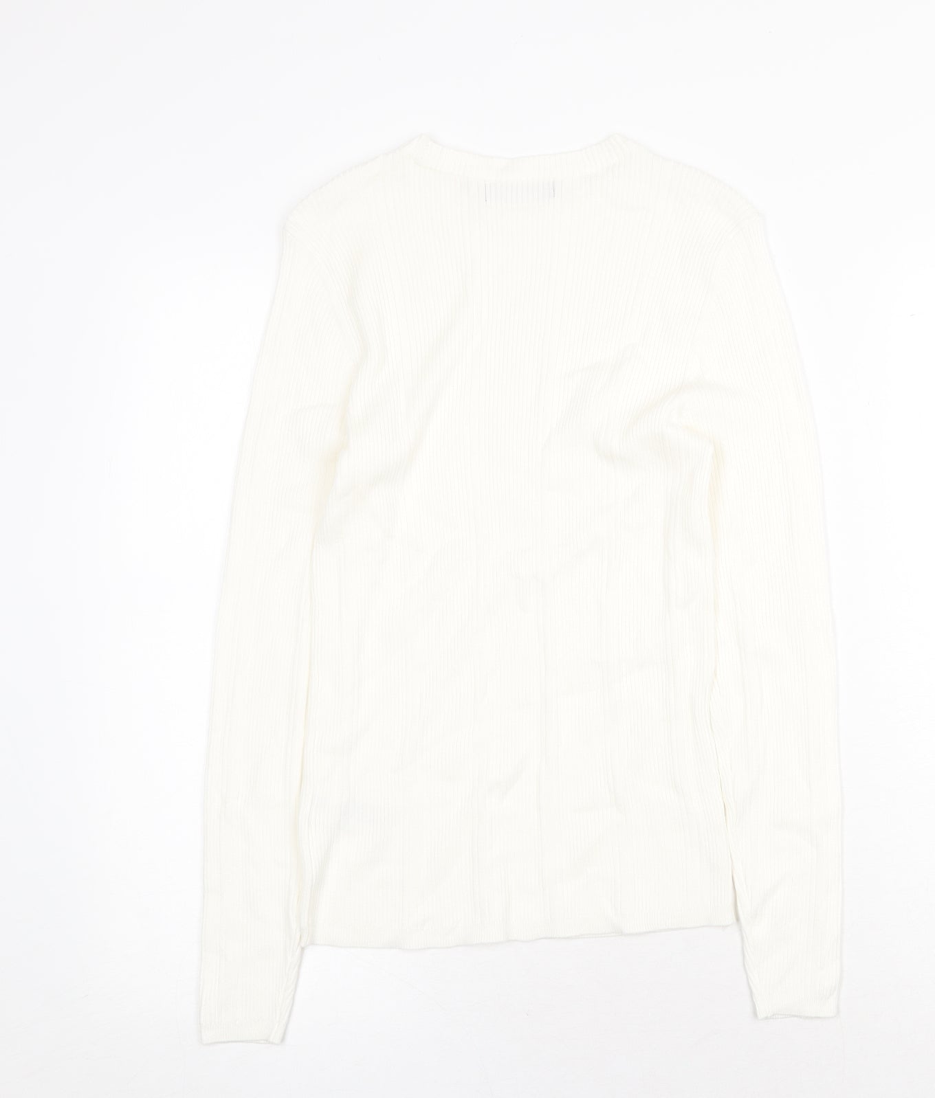 Womens UK Size 10 Marks and Spencer White Pullover Jumper