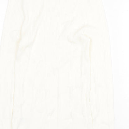 Womens UK Size 10 Marks and Spencer White Pullover Jumper