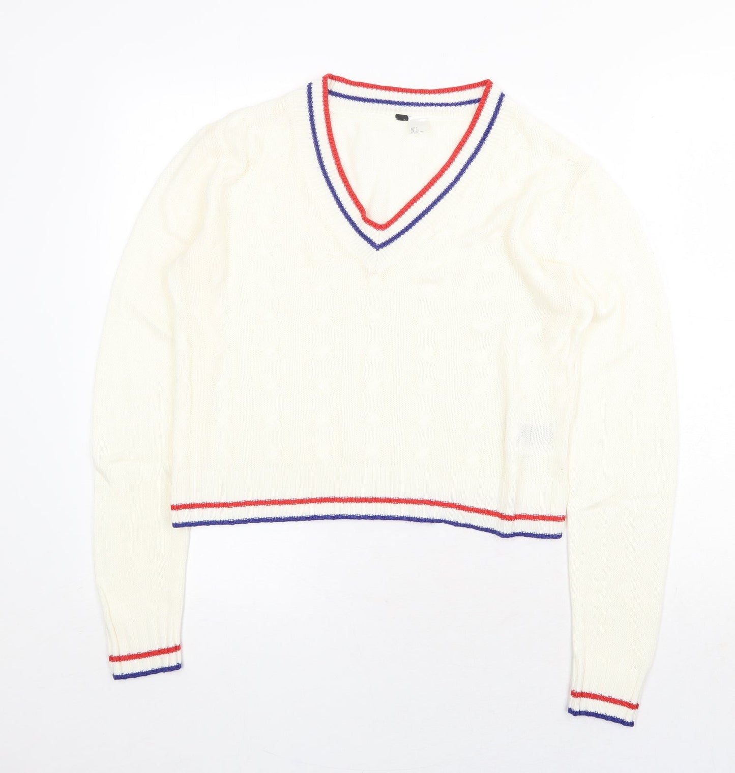 Womens UK Size S H&M Ivory Pullover Jumper