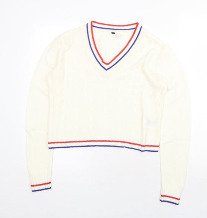 Womens UK Size S H&M Ivory Pullover Jumper