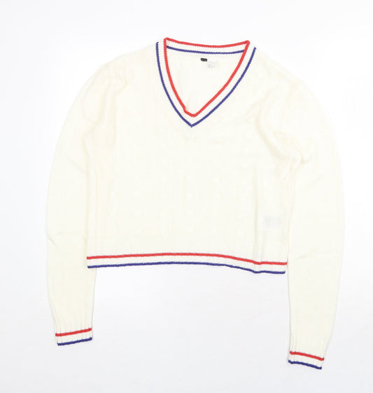 Womens UK Size S H&M Ivory Pullover Jumper