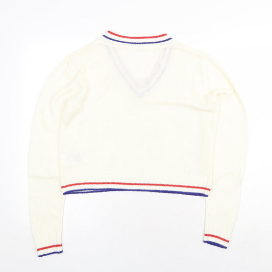 Womens UK Size S H&M Ivory Pullover Jumper