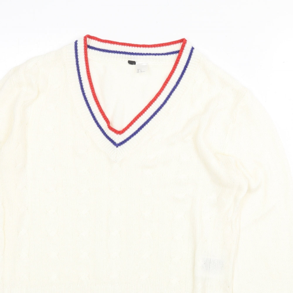 Womens UK Size S H&M Ivory Pullover Jumper