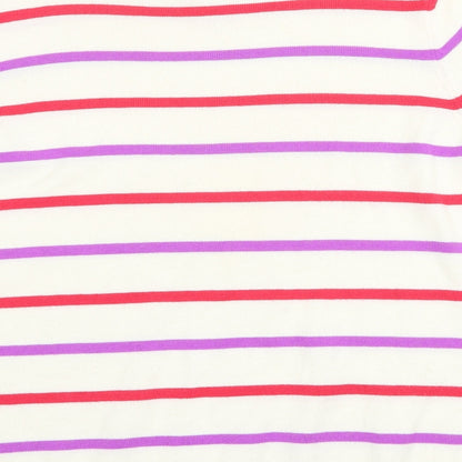 BHS Womens Multicoloured Round Neck Striped Acrylic Pullover Jumper Size 22