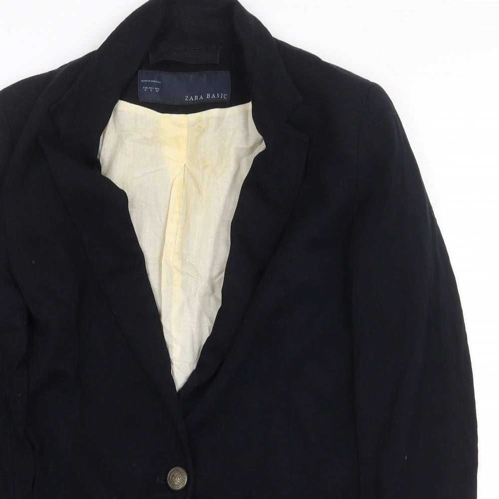 Womens UK Size S Zara Blue Jacket
